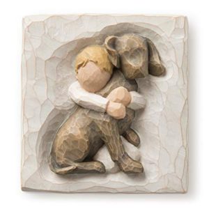 Willow Tree Hug Plaque by Susan Lordi, Light Brown