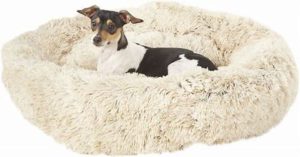 Best Gifts For Dog Lovers- Best Friends by Sheri Luxury Shag Self-Heating Orthopedic Bolster Cat & Dog Bed