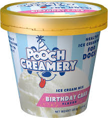 best dog gifts - Pooch Creamery Birthday Cake Flavor Ice Cream Mix Dog Treat