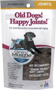 Ark Naturals Gray Muzzle Joint Health Senior Dog Treats: best new dog products - Senior Dog Treats: