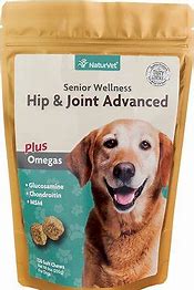 NaturVet Senior Care Hip & Joint Advanced Formula Dog Soft Chews: