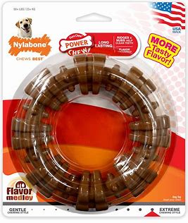 Chew Toys - Nylabone DuraChew Textured Ring Flavor Medley Dog Toy, X-Large: