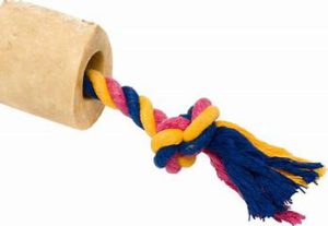 chew toys - USA Bones & Chews Cotton Rope with Bones Dog Toy: