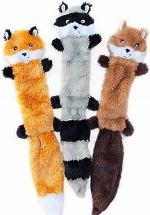 Best Dog Toys - ZippyPaws Skinny Peltz Plush Dog Toys, 3-pack, Large